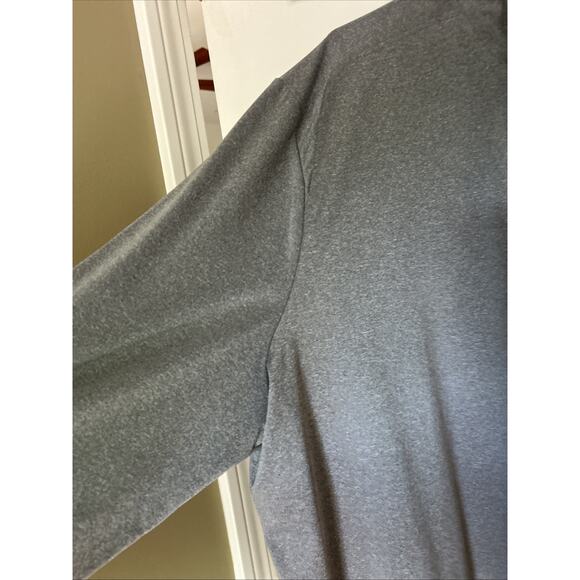 Johnnie-O Men's XXL Gray 1/4 Zip Long Sleeve Performance Shirt Polyester Spandex - Picture 4 of 9